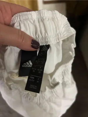 adidas White Track Joggers with Black Logo thumbnail 3