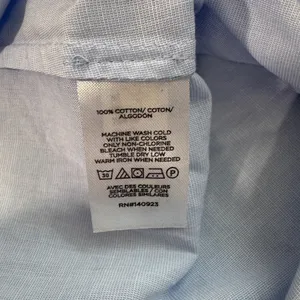LOFT Light Blue Button-Down Shirt thumbnail 7