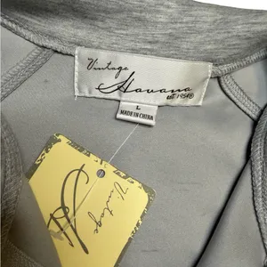✨ Vintage Havana Gray Quarter Zip Pullover Sweatshirt‎ Size L NWT ✨ thumbnail 3