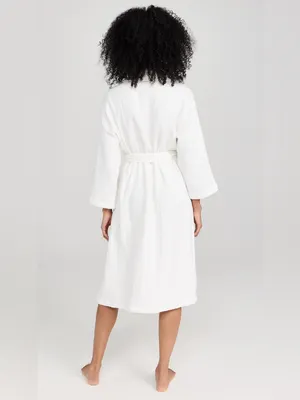 $138 NWT Barefoot Dreams Muslin Cotton Spa Robe in sea salt size 2=Medium thumbnail 3