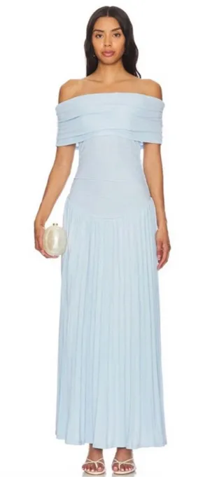 LIONESS Field Of Dreams Dress in Light Blue thumbnail 1