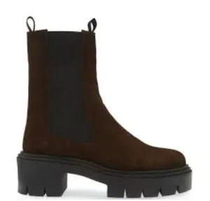 Steve Madden Brown Leather Platform Lug Boots(Size 9.5M) thumbnail 1
