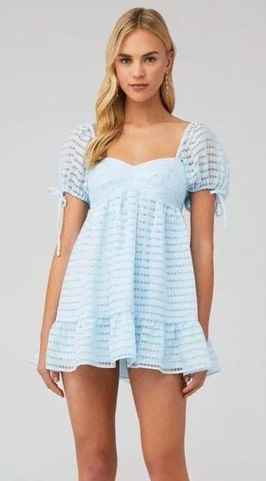 Amanda Uprichard Sicily Dress Powder Blue thumbnail 1