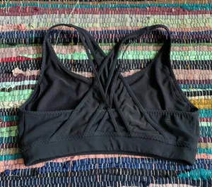 Athleta Black Transcendence Sports Bra Small thumbnail 4