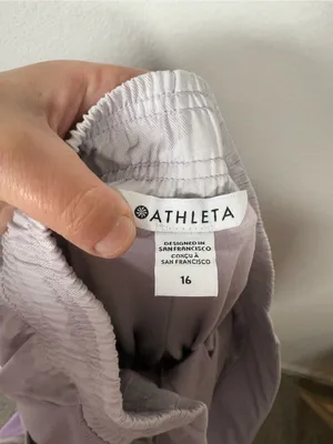 Athleta Brooklyn Lined Camo Jogger Lavender Size 16 Lightweight Travel Pant thumbnail 10