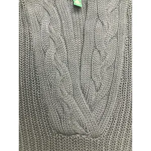 Lauren Ralph Lauren Black Cable Knit Cotton Sweater‎ Women's Size Medium thumbnail 3
