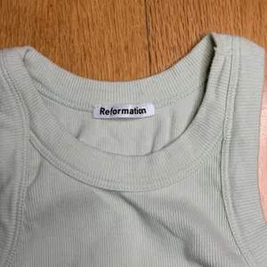 Reformation Tasha Tank Green S EUC Rib Knit Spring Summer Old Money Clean Girl thumbnail 12