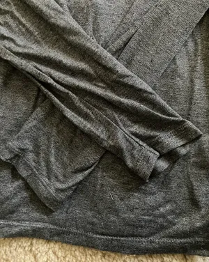 Weatherproof 32 Degree Heat Charcoal Gray Heathered Long-Sleeve Crewneck Shirt thumbnail 2