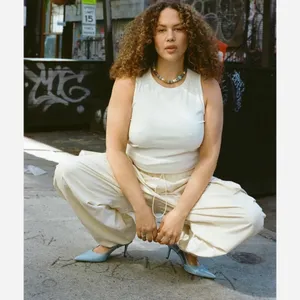 Rewash Cream Cargo parachute Pants Oversized Wide Leg Gorpcore Utility Size M thumbnail 6