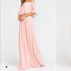 Show Me Your Mumu Hacienda Maxi Dress Rosebud Chiffon Convertible Pink Size S thumbnail 3