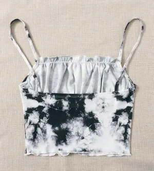Black And White Tie Die Top thumbnail 2