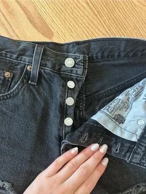 Levi's Black 501 Jean Shorts thumbnail 2