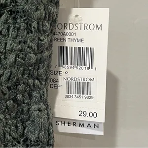 NWT Ten Sixty Sherman shirt Nordstrom Small Green Crop‎ Lace STRETCHY NEW thumbnail 4