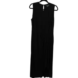 Lauren Ralph Lauren Black Sleeveless‎ Draped Maxi Dress Size 14 Gown thumbnail 2
