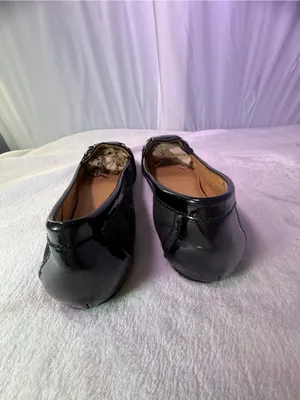 Coach Black Signature Canvas Slip-On Loafers with Metal Trim thumbnail 6