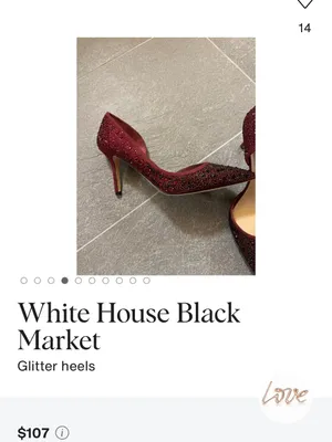 White House Black Market Red Crystal Embellished Pointed Pumps | Size 7 thumbnail 13