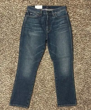 NWT 7 For All Mankind Edie Jeans Blue Size 28 thumbnail 1