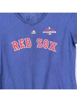 Majestic Boston Red Sox Andrew Benintendi 2018 World Series Champions Tee XL thumbnail 2