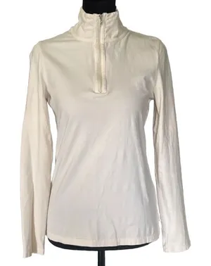 Lauren Active Ralph Lauren White Crest Snowflake Quarter Zip Pullover Medium thumbnail 1