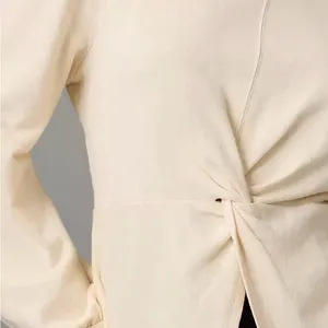 Anthropologie Pilcro Elegant Cream Women's Sweatshirt Top XXS thumbnail 6