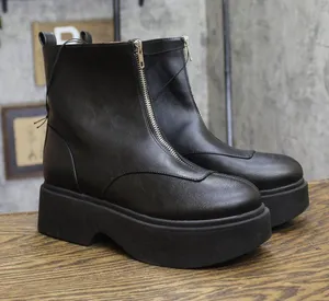 Wild Fable Womens Honor Ankle Combat Boots Platform 94642928 Black 8.5M thumbnail 1