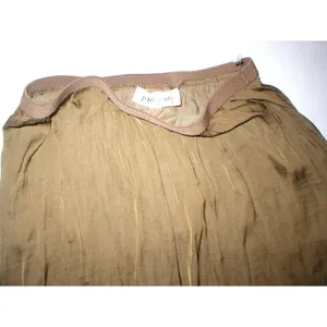 New NWT Philosophy Womens Long Skirt Brown Bronze S Shimmer Flowy Maxi Pull on thumbnail 4