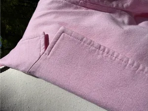 J. Crew Pink & White Striped Single-Button Cotton-Blend Blazer size 12 thumbnail 4
