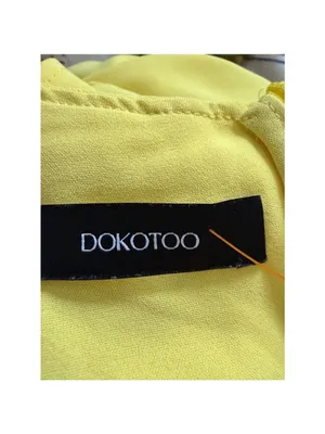 DOKOTOO Yellow Tiered Romper S thumbnail 3