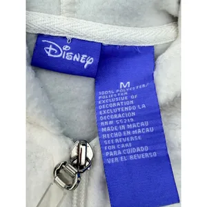 Disney Eeyore Womens Medium Cream Fleece 1/4 Zip Hoodie Winnie the Pooh Pullover thumbnail 5