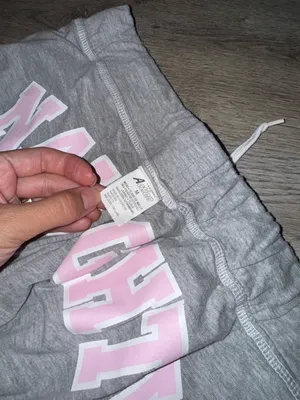 Instant action reversible light gray Y2K-style capri lounge pants pink NAUGHTY thumbnail 7