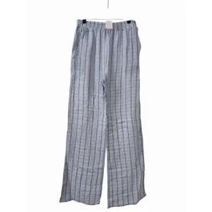 Passport Pajama Set 100% Cotton Gauze Womens Large Blue Long Sleeve Pants #O3-3 thumbnail 7