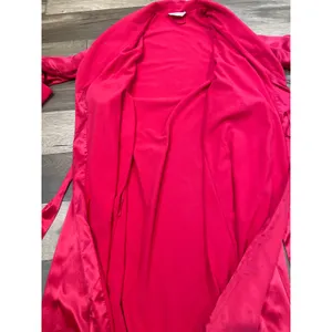 Victoria’s Secret Angels Red Satin Fleece Lined Robe Size XS/S Cozy Basic thumbnail 6