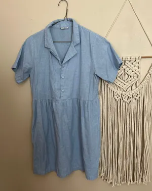 GUU STORE Vintage blue button down dress thumbnail 3