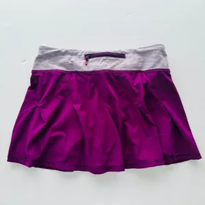 Lululemon Vintage Take Flight Skirt Skort Dewberry Size 4 Tennis Pickleball Walk thumbnail 2