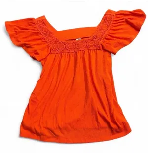 Old Navy Women’s Orange Square Neck Blouse thumbnail 1