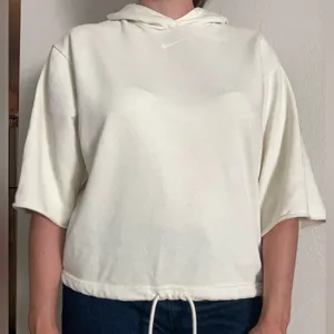 Nike Icon Clash Cream Boxy Tie Front Sweatshirt Hoodie Size Small Pullover thumbnail 1