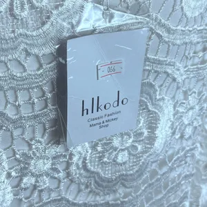 hlkodo White Floral Lace Shift Dress V-Neck Flutter Sleeve XL Cottagecore thumbnail 6