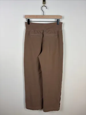 Athleta Retroplush Velvet Sweatpants Straight Leg Brown Tan Women’s XS thumbnail 6