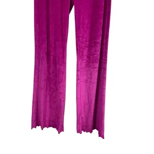 Juicy Couture Velour Pajama Pants Pink Rhinestone Logo Flared S Drawstring thumbnail 2