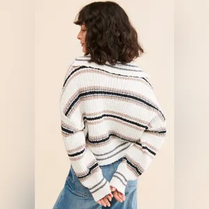 Free People Kennedy Striped Pullover Sweater thumbnail 2