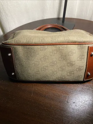 Vintage Dooney & Bourke Tan and Brown Signature Tote thumbnail 3