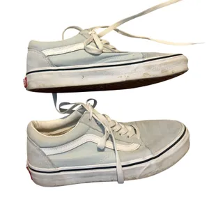 Vans Old Skool Low Top Sneaker Skater Baby‎ Blue Suede Canvas Women 7.5 Men 6 thumbnail 1