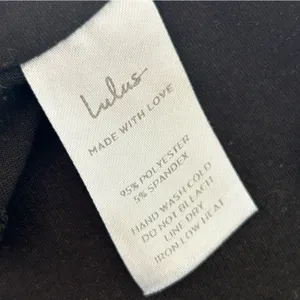 Lulus Black Open Back Cut Out One‎ Piece Bodysuit Size Small thumbnail 6