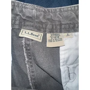 LL Bean Womens Size 8 Gray Cotton Blend Utility Cargo Pants Outdoor‎ Hiking thumbnail 5