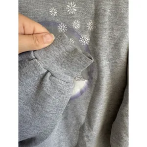 Vintage Disney Store Gray Winnie the Pooh Bear Winter Graphic Sweatshirt Women M thumbnail 6