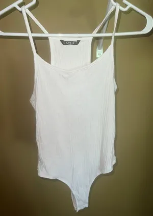 White Bodysuit Size L thumbnail 1