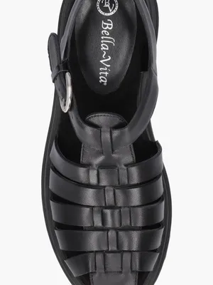 Bella Vita Sinclaire Fisherman chunky lug sole Sandals size 6.5 Black thumbnail 4