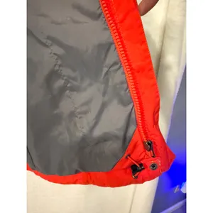 The North Face Womens Rain Jacket Size M Grey Red Colorblock Full Zip Shell A6FB thumbnail 4