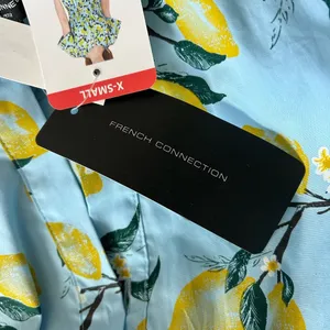 NWT French Connection Bluebird Lemon Maxi Dress thumbnail 6