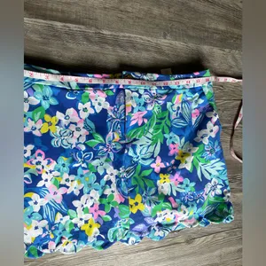 Lilly Pulitzer Vibrant Blue Floral Mini Skirt thumbnail 5